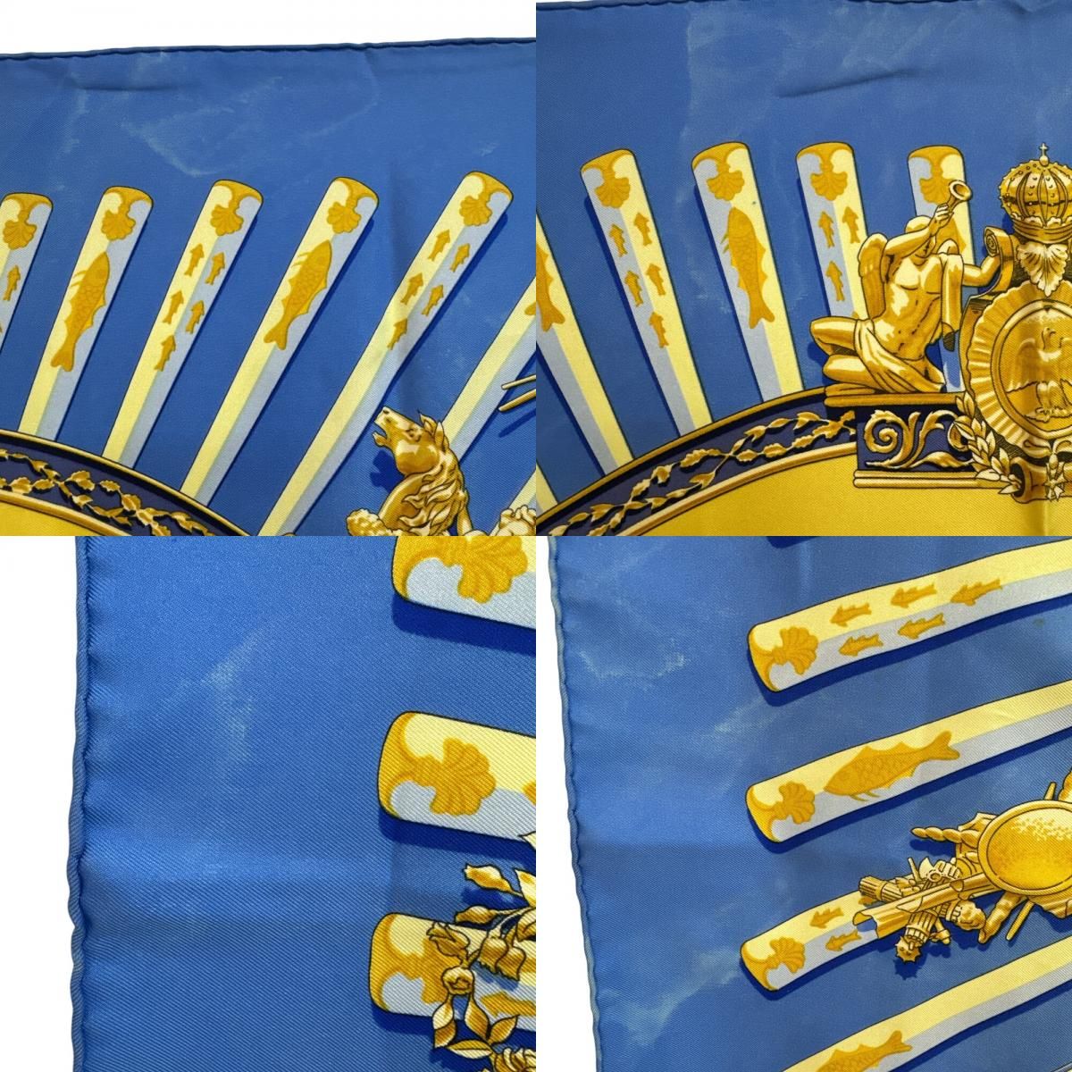 Hermes Carre 90 la Marine a Rames Scarf — view 8