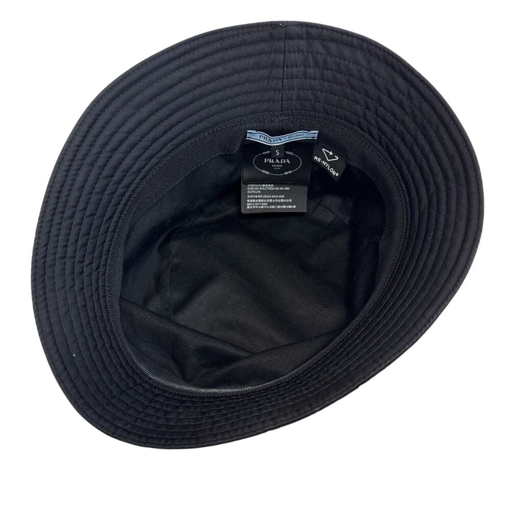 Prada Bucket Hat 57 Logo Triangle Plate — view 6