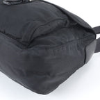 Prada Tessuto Nylon Triangle Logo Shoulder Bag Crossbody Messenger Black — view 4