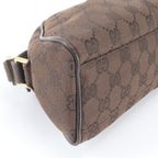 Gucci GG Canvas Shoulder Bag Tote Hand Brown — view 6