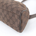 Gucci GG Canvas Shoulder Bag Tote Hand Brown — view 4