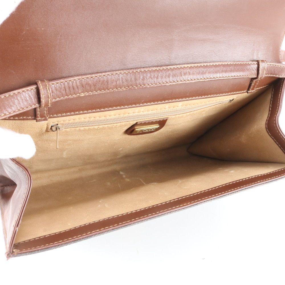 Gucci Vintage GG Canvas Shoulder Bag Crossbody Brown — view 7