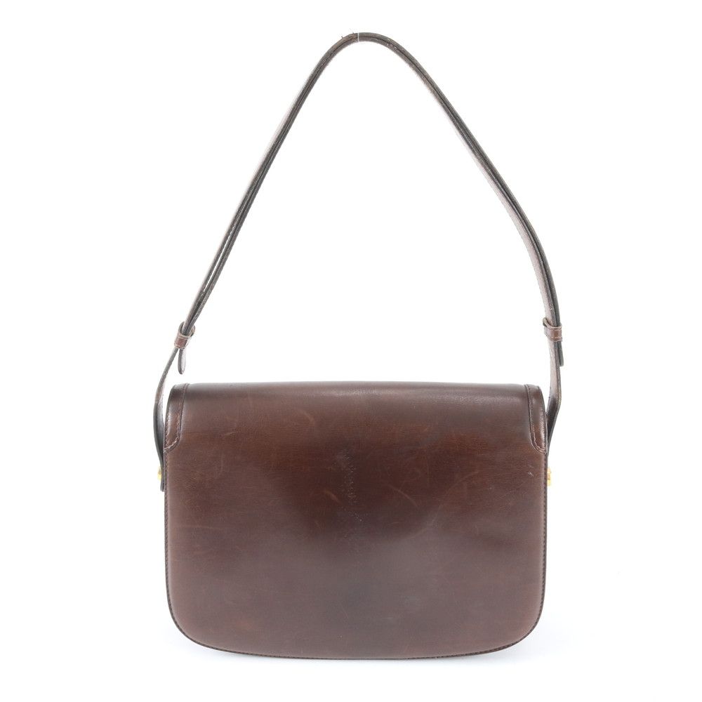 Gucci Vintage Leather 2-Way Shoulder Bag Crossbody Hand Brown — view 4
