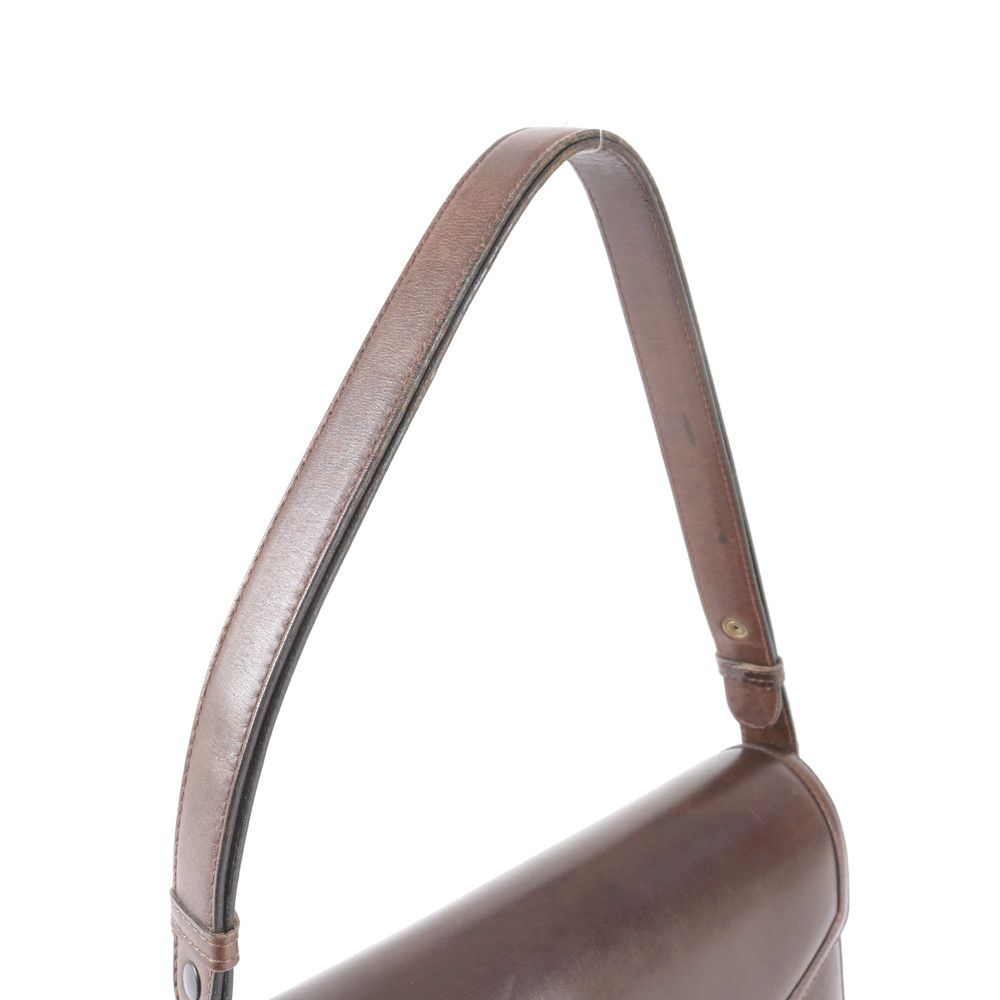 Gucci Vintage Leather 2-Way Shoulder Bag Crossbody Hand Brown — view 3