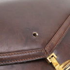 Gucci Vintage Leather 2-Way Shoulder Bag Crossbody Hand Brown — view 9