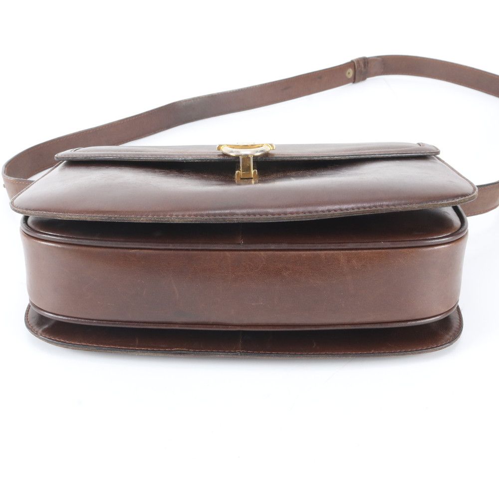 Gucci Vintage Leather 2-Way Shoulder Bag Crossbody Hand Brown — view 6