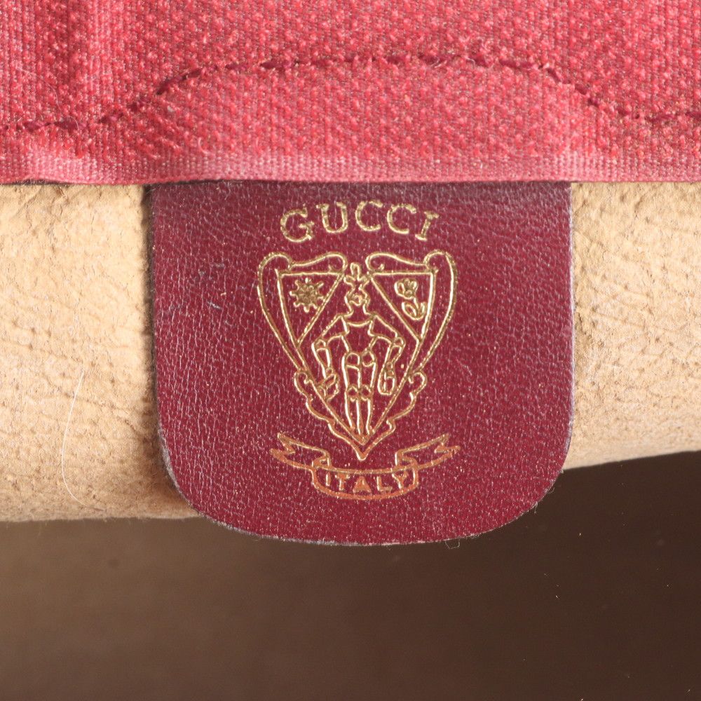 Gucci Vintage Micro GG Leather Clutch Pouch Business Bordeaux — view 7