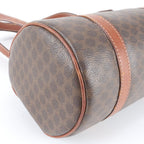 Celine Macadam Leather Shoulder Bag Tote Hand Brown — view 6