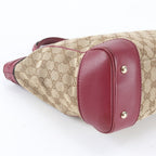 Gucci GG Canvas Mayfair Ribbon Leather Tote Shoulder — view 6