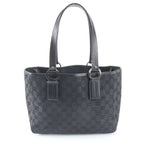 Gucci GG Canvas Leather Tote Shoulder Business Document Black — view 3