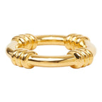 Hermes Scarf Ring Gold Plated — view 2