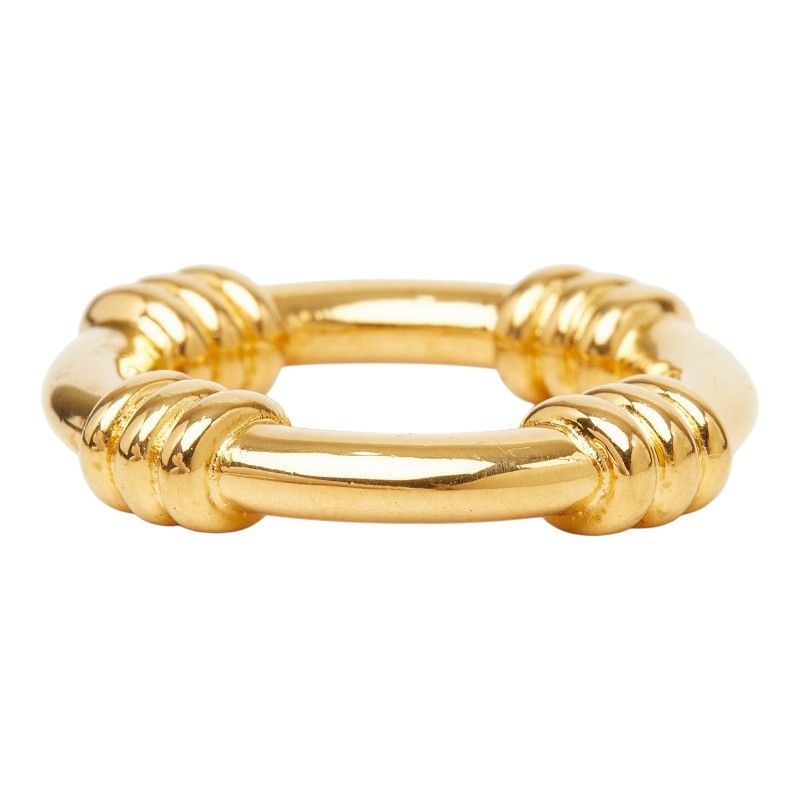 Hermes Scarf Ring Gold Plated — view 4
