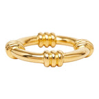 Hermes Scarf Ring Gold Plated — view 3