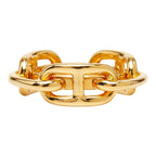 Hermes Legato Chaine D'ancre Scarf Ring Gold Plated — view 2