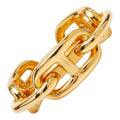 Hermes Legato Chaine D'ancre Scarf Ring Gold Plated