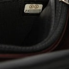 Chanel CC Logo Quilted Crossbody Chain Shoulder Bag Wallet Black Lambskin — view 7
