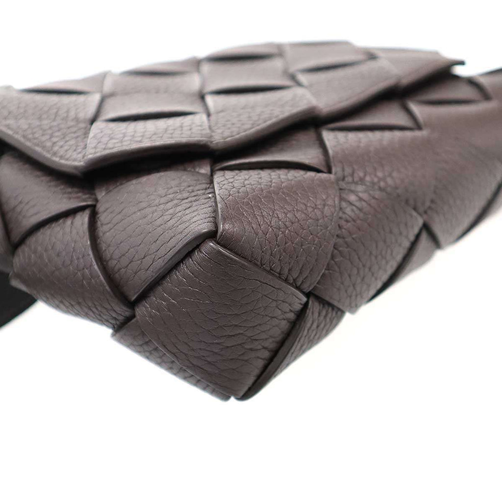 Bottega Veneta Diago Intrecciato Shoulder Bag Brown — view 9