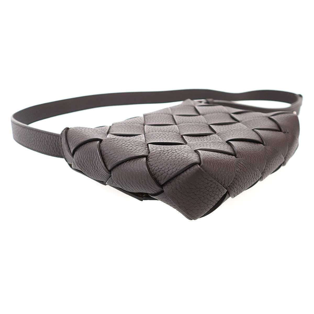 Bottega Veneta Diago Intrecciato Shoulder Bag Brown — view 4