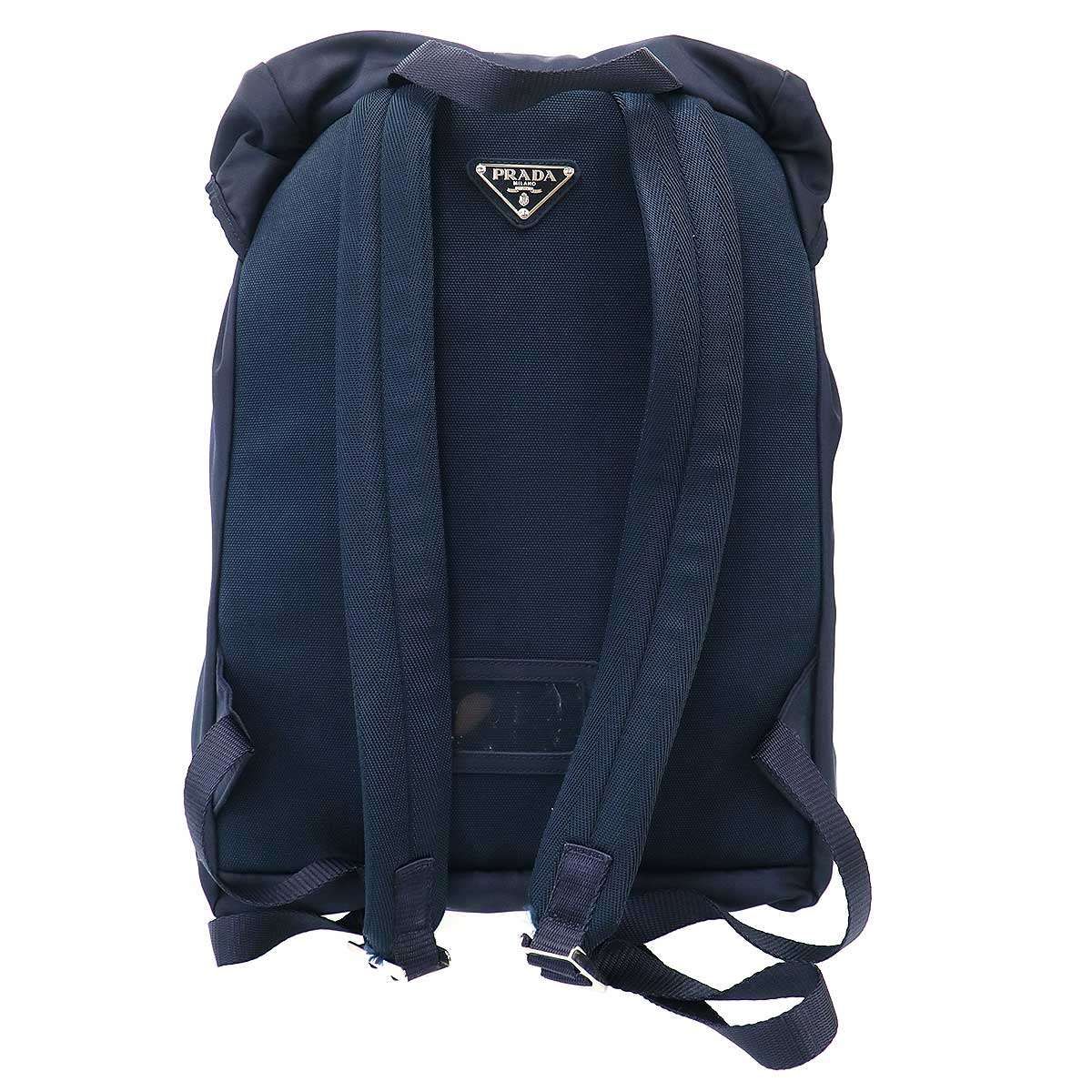 Prada Nylon Backpack Navy — view 2