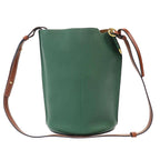 Loewe Gate Bucket Leather Shoulder Bag Green — view 3