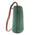 Loewe Gate Bucket Leather Shoulder Bag Green — view 4