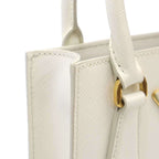 Prada Saffiano Small Leather Shoulder Bag White — view 8