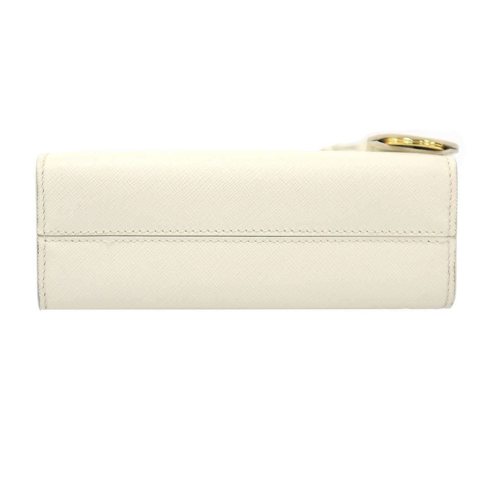 Prada Saffiano Small Leather Shoulder Bag White — view 5