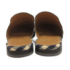 Gucci Princetown Plaid Horsebit Sandals Slippers Slip Ons Navy — view 3