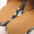 Gucci Princetown Plaid Horsebit Sandals Slippers Slip Ons Navy — view 5