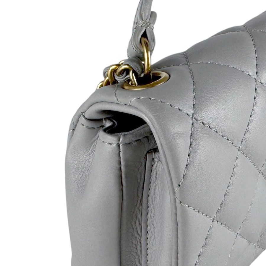 Chanel Shoulder Bag Gray — view 6