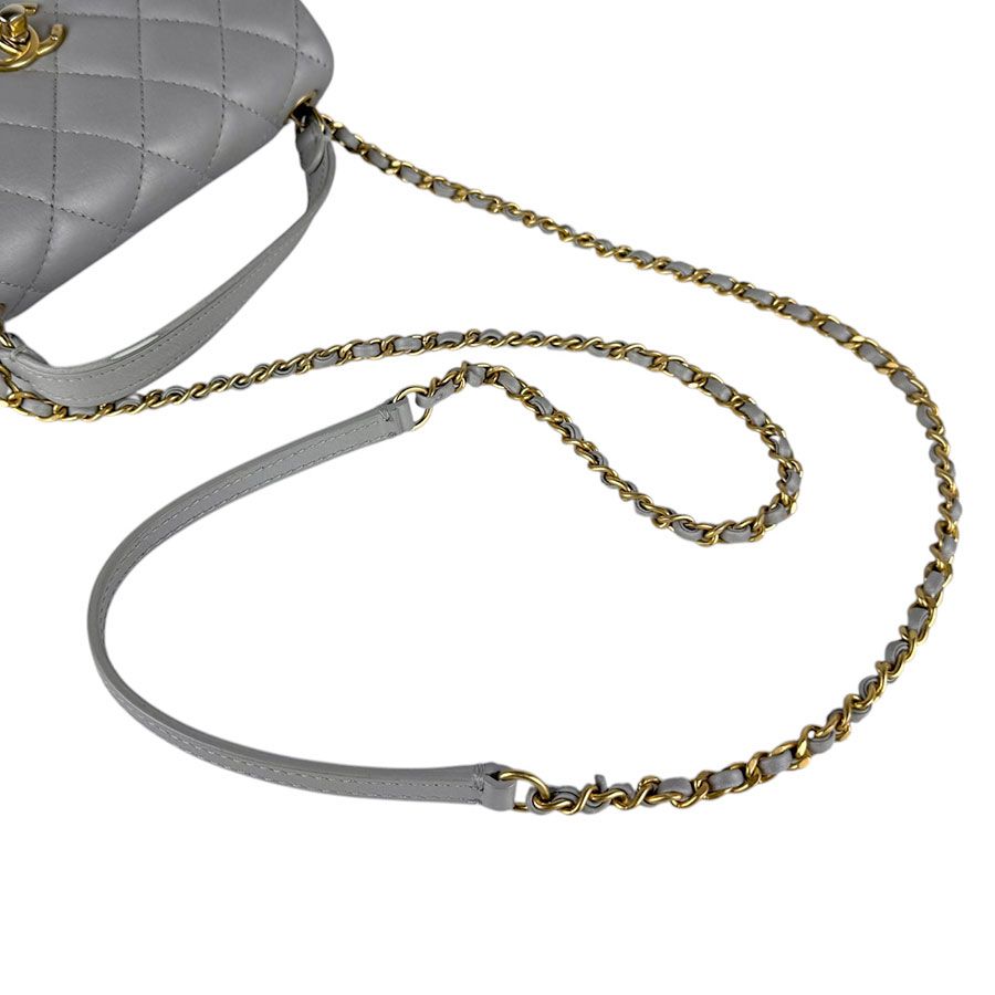 Chanel Shoulder Bag Gray — view 9