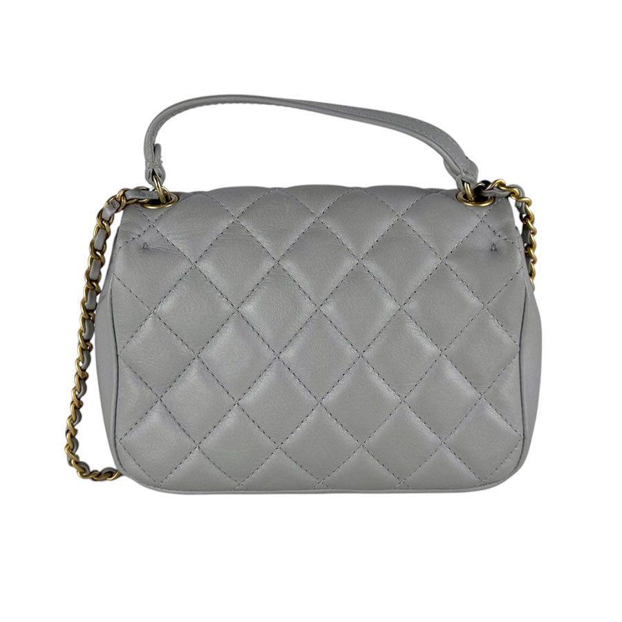 Chanel Shoulder Bag Gray — view 3