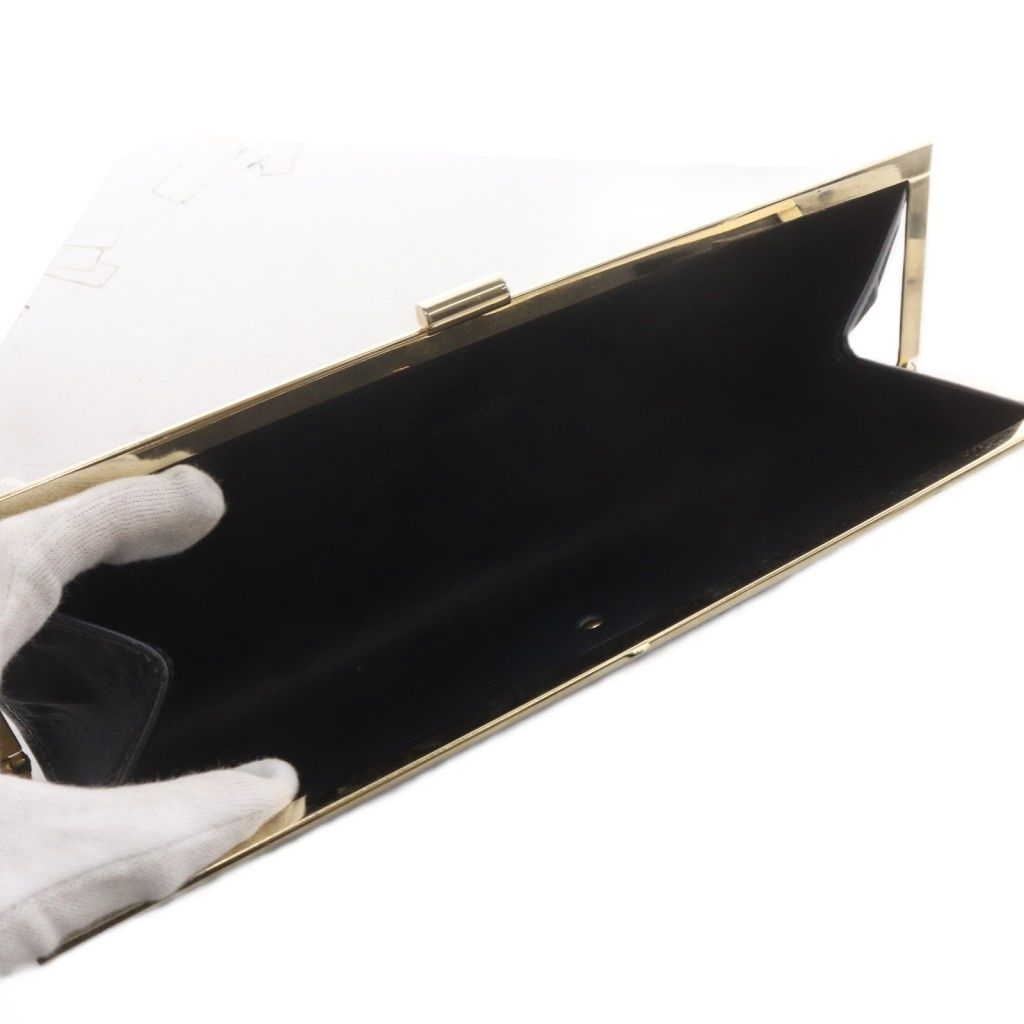 Dior Clutch Party Kiss Lock Navy — view 6