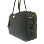 Prada Large Re-Nylon Tote Large Nylon Hand Triangle Plate Logo Black BB — view 2