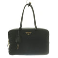 Prada Large Re-Nylon Tote Large Nylon Hand Triangle Plate Logo Black BB