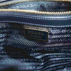 Prada Large Re-Nylon Tote Large Nylon Hand Triangle Plate Logo Black BB — view 4