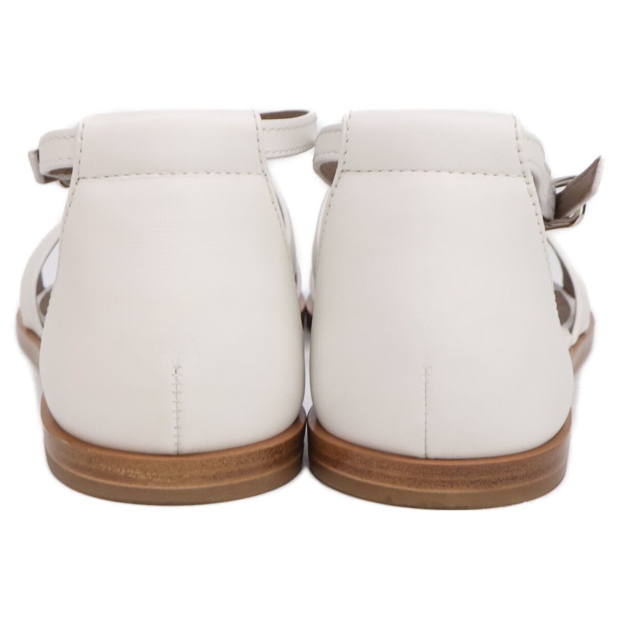 Hermes White Suntory Sandals — view 3
