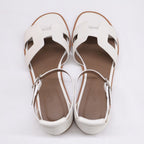 Hermes White Suntory Sandals — view 5
