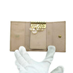 Gucci Key Case Logo 6 Leather Marmont Pink Key Holder — view 5