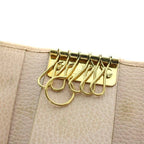 Gucci Key Case Logo 6 Leather Marmont Pink Key Holder — view 7