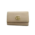 Gucci Key Case Logo 6 Leather Marmont Pink Key Holder