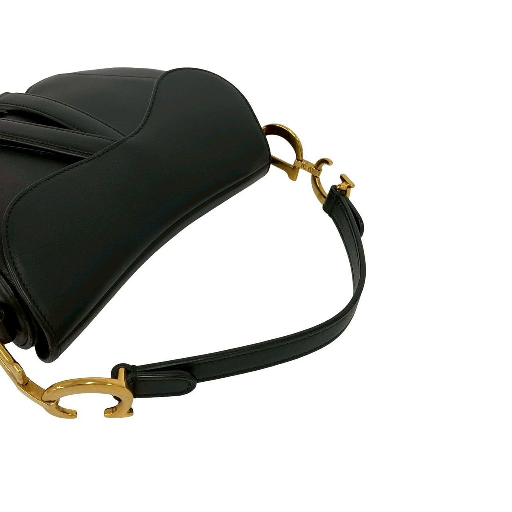 Dior Saddle Bag Canvas Leather 2-Way Black — view 4