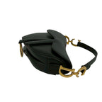 Dior Saddle Bag Canvas Leather 2-Way Black — view 6