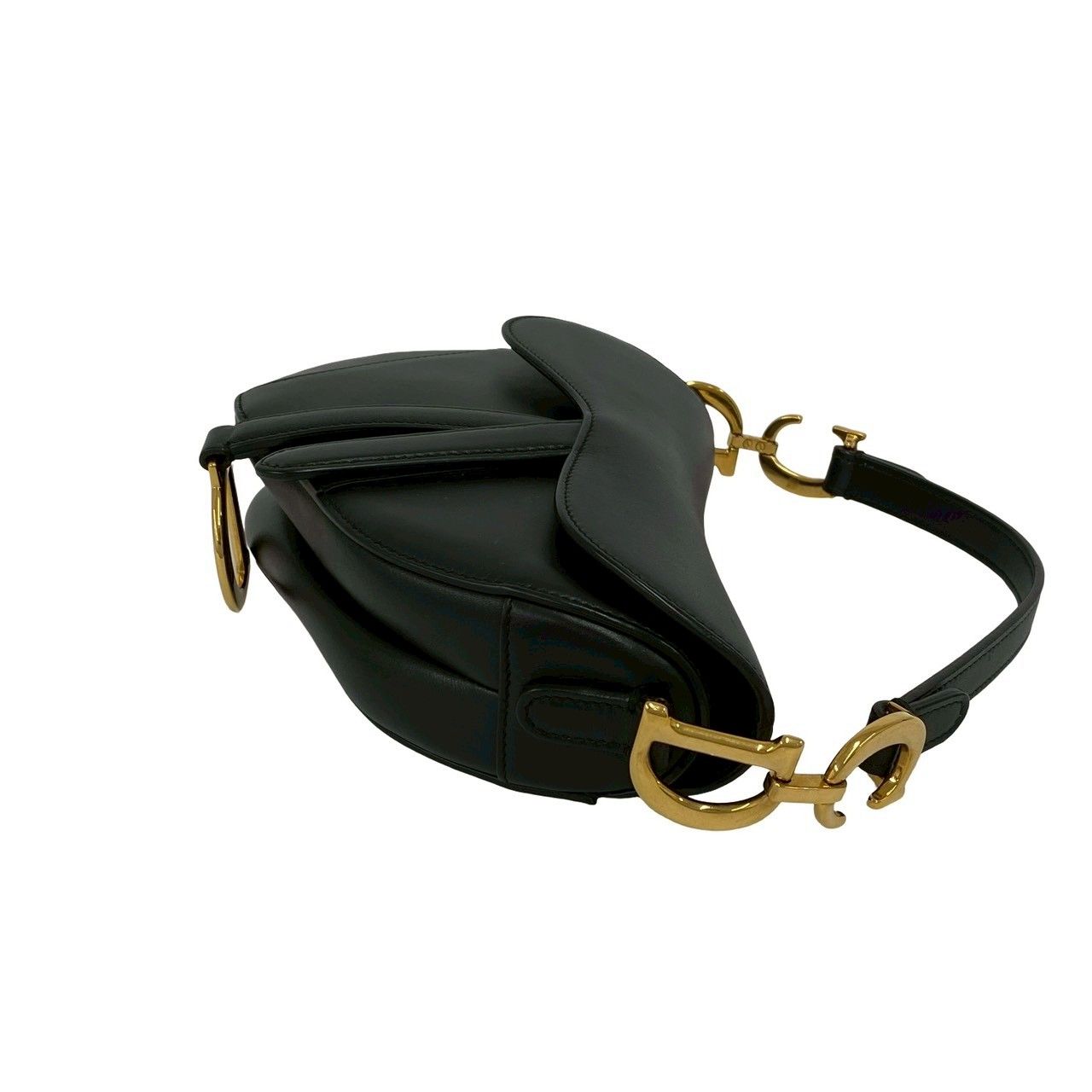 Dior Saddle Bag Canvas Leather 2-Way Black — view 6