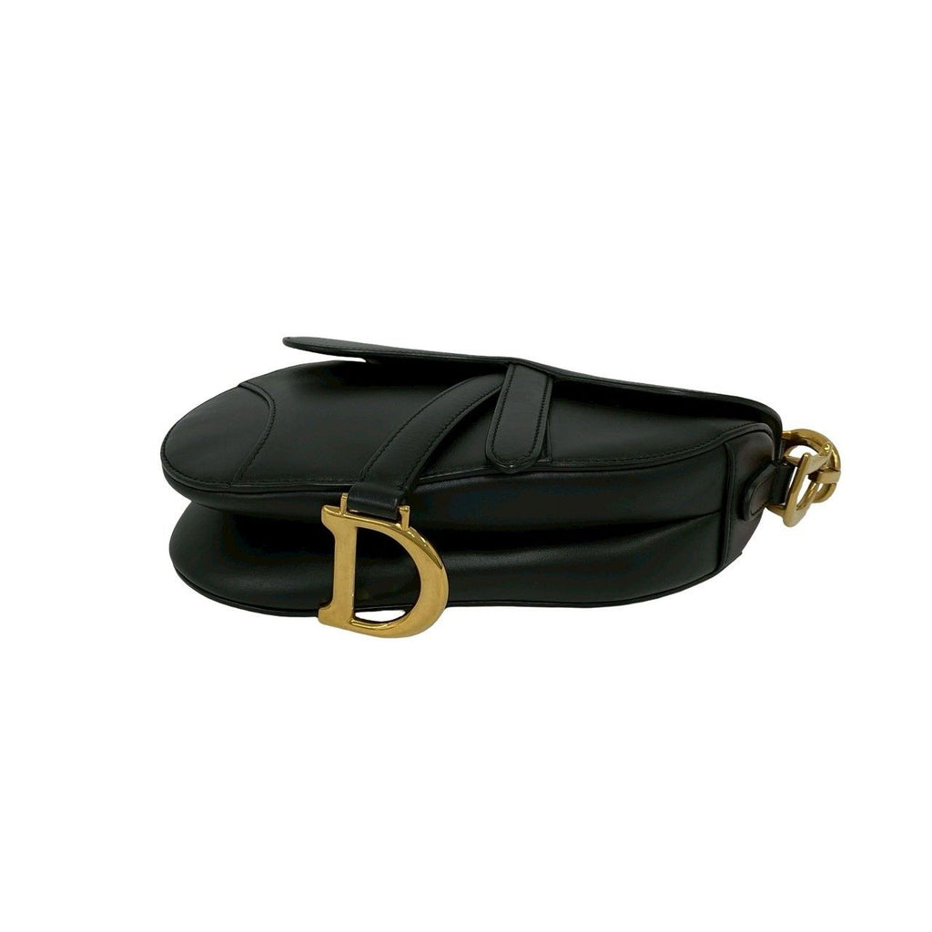 Dior Saddle Bag Canvas Leather 2-Way Black — view 8