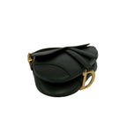 Dior Saddle Bag Canvas Leather 2-Way Black — view 7