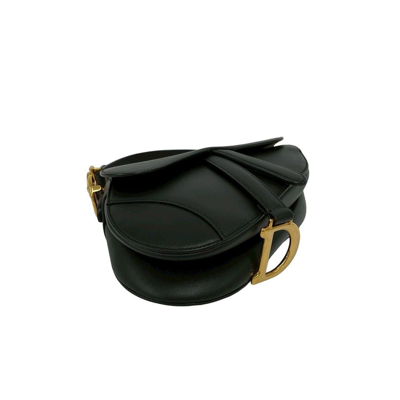 Dior Saddle Bag Canvas Leather 2-Way Black — view 7