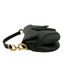 Dior Saddle Bag Canvas Leather 2-Way Black — view 5