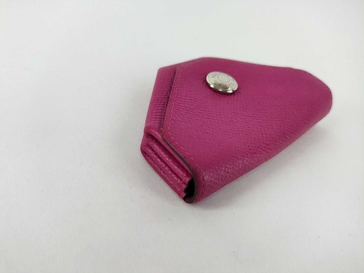Hermes Coin Case le Van Quatre Pink Veau Epsom Silver — view 3