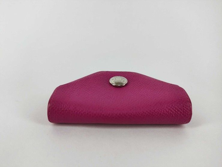 Hermes Coin Case le Van Quatre Pink Veau Epsom Silver — view 4